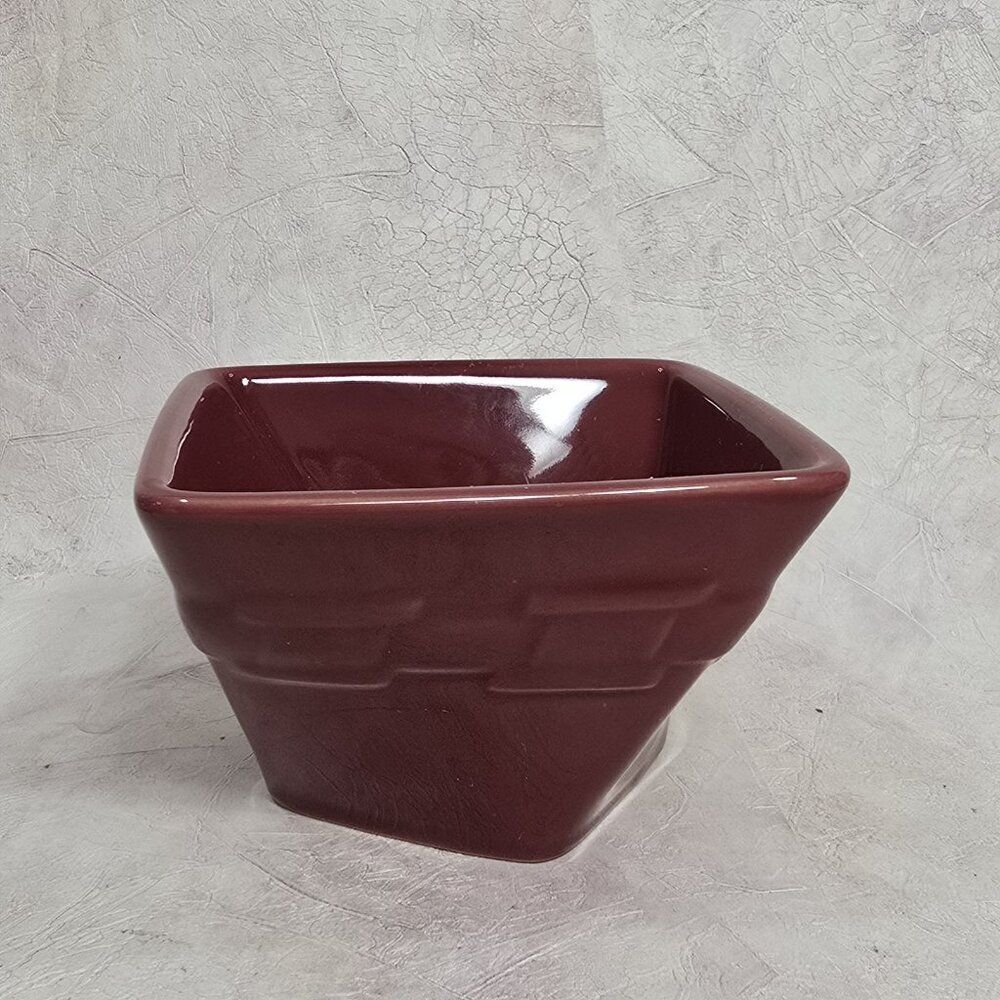 1 Longaberger Twisted Pottery Small Snack‎ Dish - Paprika